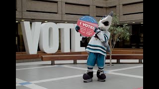 March 5, 2024 Presidential Primary Election ft. Sharkie (San Jose Sharks)