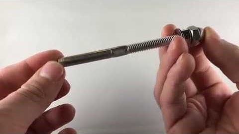 Swage Threaded Stainless Cable Tensioner - Used on 3/16" Cable Railing Systems