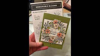Memorable Blooms Card Class @ Home - Project # 2