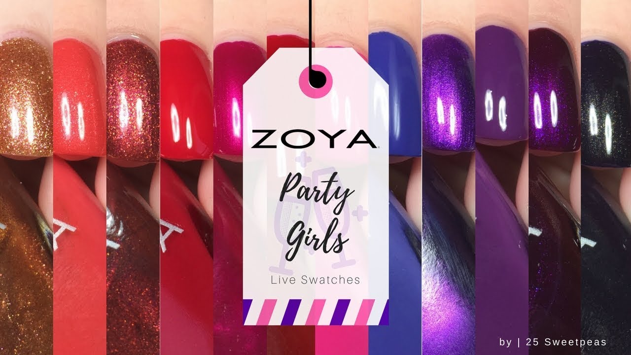 Zoya | Party Girl Live Swatches