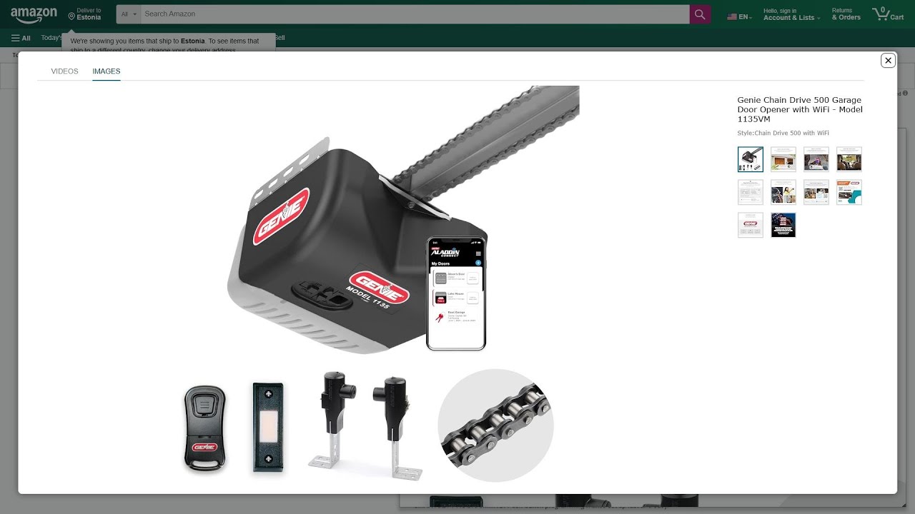 genie-chain-drive-500-garage-door-opener-with-wifi-model-1135vm: честная настройка, шум, плюсы/ми...