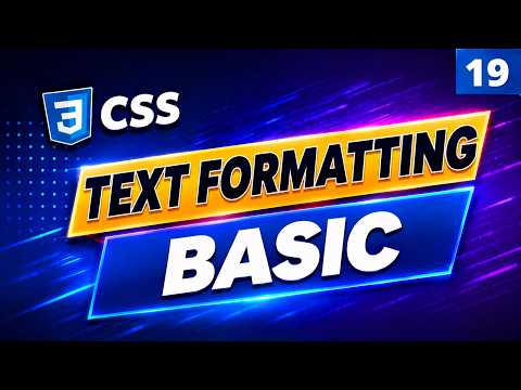 CSS Text Formatting Properties| CSS Text Property Tutorial | Learn CSS Bangla (19)