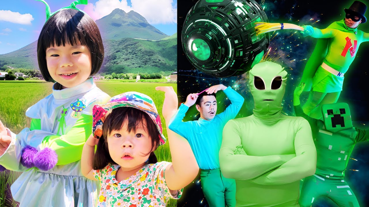 【寸劇】あのちゃんが宇宙人に大変身!? 緑色のお友達を探せ！しーちゃんと涙のお別れ⭐️感動ストーリー