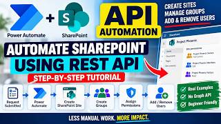 Power Automate REST API Tutorial | Create SharePoint Sites & Permissions