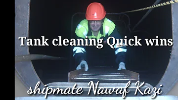 Secrets of quick and effective tank cleaning on oil tanker