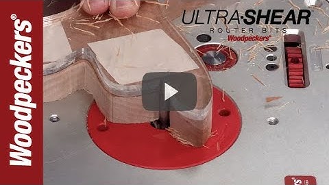 Ultra-Shear Solid Carbide Spiral 1/4" Flush Trim Bits | Woodpeckers Woodworking Tools