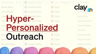 How to Hyper-Personalize Sales Outreach at Scale | Clay x OpenAI Profile