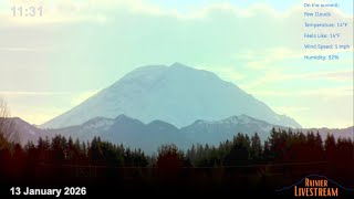 Mount Rainier Special All Day Livestream Broadcast - Is the Mountain Out