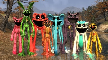 Surviving All Big Smiling Critters Chase, Poppy Playtime | Garry