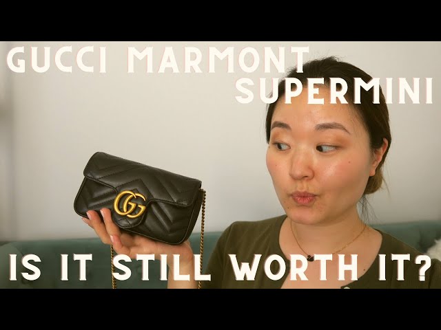 GUCCI MARMONT SUPERMINI, STILL WORTH IT?  Gucci Marmont First Impressions  and Review! #gucci 