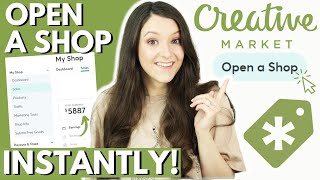 How to Start Selling on Creative Market RIGHT NOW & Get Approved for a Shop Instantly!