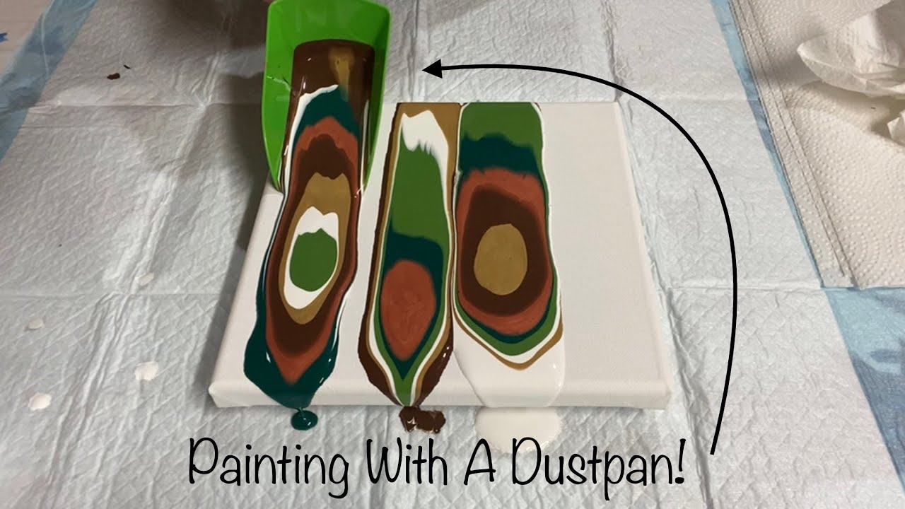 A Dustpan Pour! Fun and Easy Fluid Art YouTube