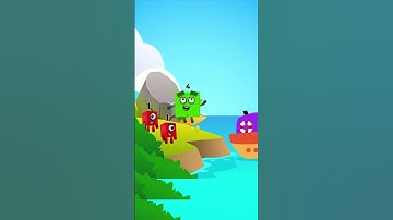 Numberblocks Learn to Count 1 & 4 Magic Run World in Beach New Season | Numberblocks Magic Adventure