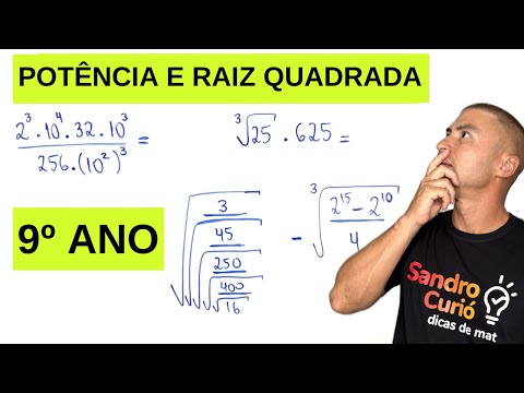 POTENCIAÇÃO E RAIZ QUADRADA PARA O 9º ANO