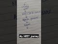 My NEET journey #reneet