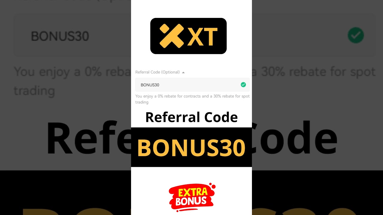XT Exchange New User Bonus 180 USDT | XT Exchange Referral Code: BONUS30