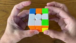 Rubik’s cube step 7 yellow corners correct rotation