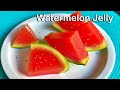 Watermelon Jelly Recipe | No Artificial Colors | Easy Agar Agar Dessert