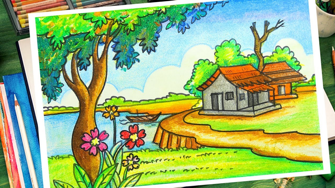 नसरग चतर Neture drawing