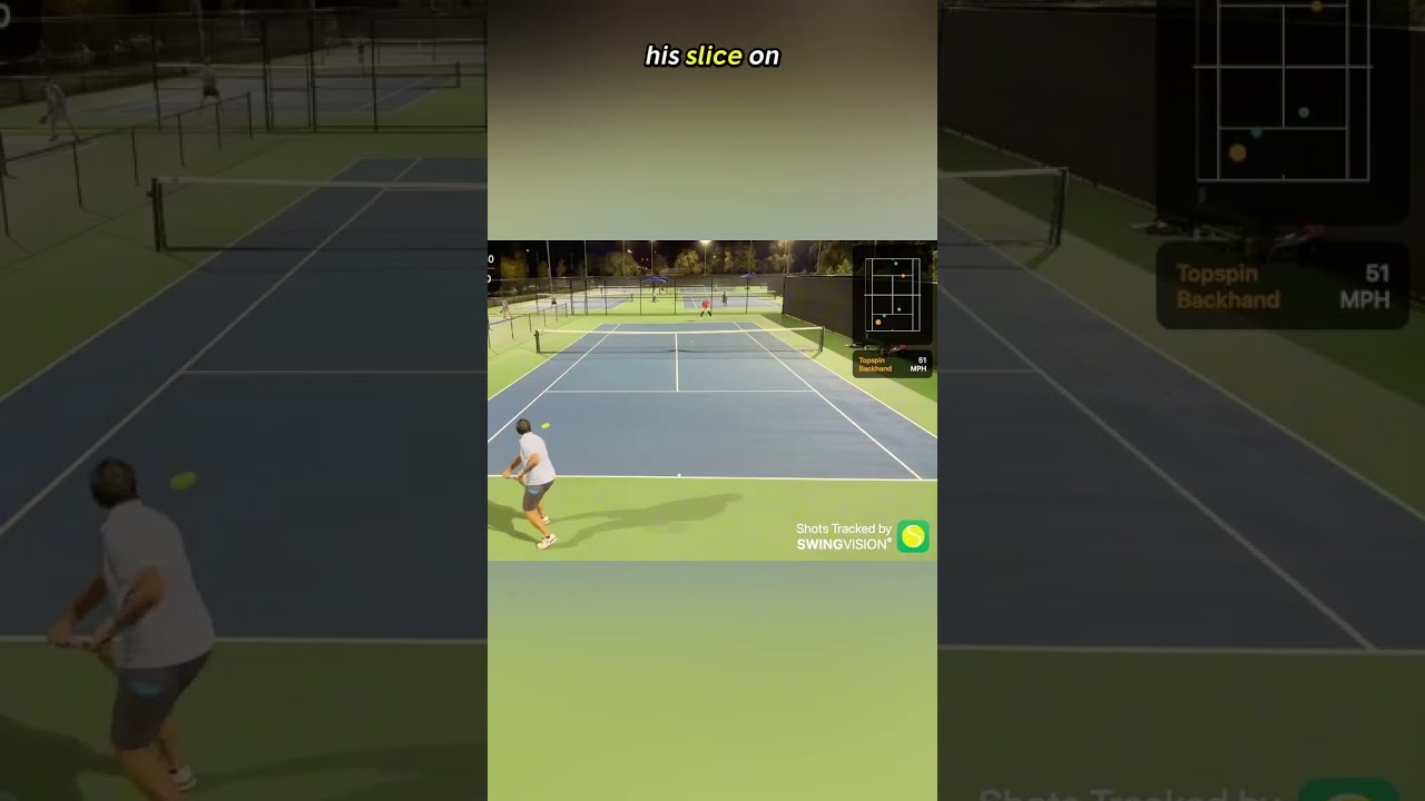 Use the backhand slice to earn a shorter ball! #tennis
