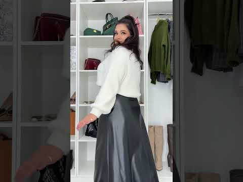 Спідниця міді екошкіра батал, видео 1