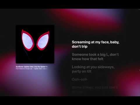 Post Malone \u0026 Swae Lee - Sunflower (Lyrics)