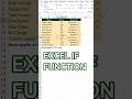 How to Use IF Formula in Excel? #shorts