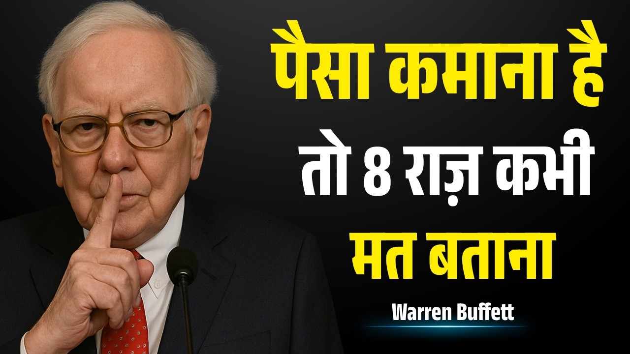 अगर अमीर बनना है तो ये 8 बातें किसी को मत बताना - Warren Buffett Motivational Speech