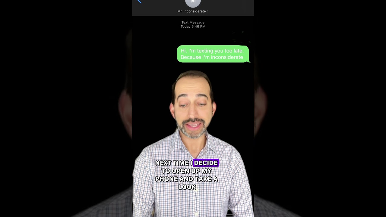 One strike rule for text messages