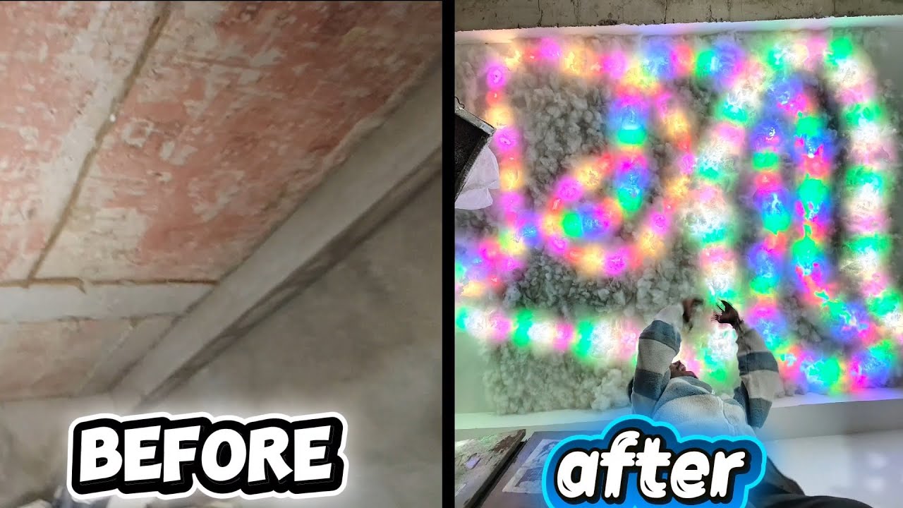 Before and after room decorate 