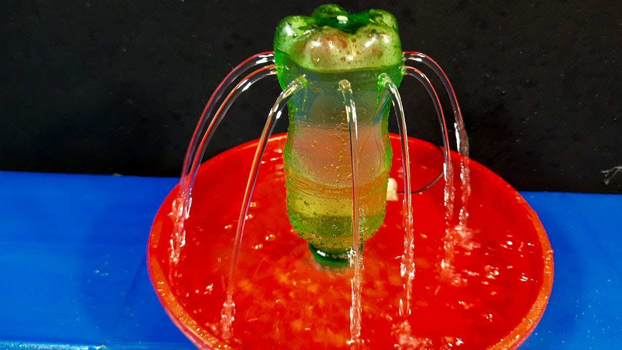 DIY Easy Water Fountain making at home from the plastic bottle YouTube