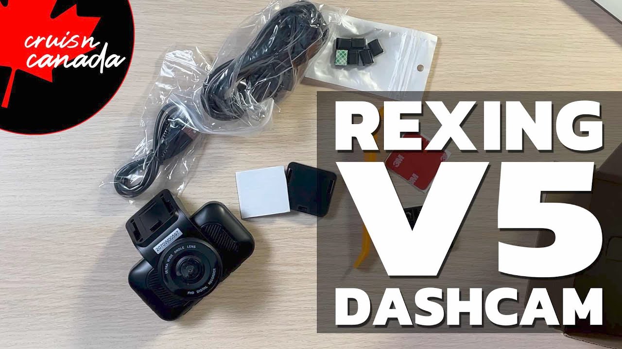 Rexing V5 Bundle Dash Cam 3-Channel Premium 4K with Wi-Fi and GPS