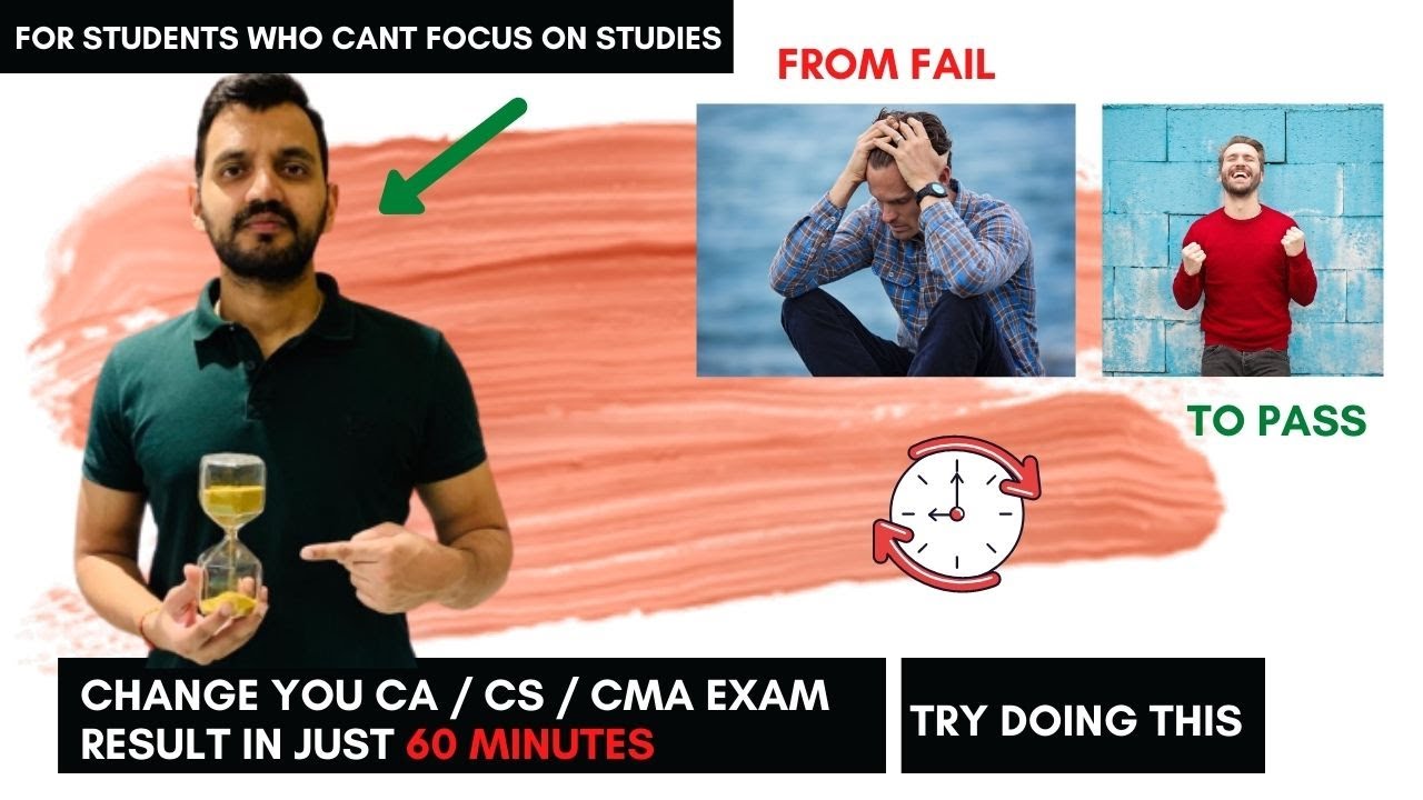 Increase chances of passing CA exams in just 60 minutes ! Easiest way !
