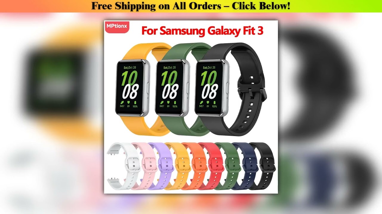 Silicone Strap For Samsung Galaxy Fit 3 Watch Bracelet Replacement Sport Watchband For Samsung Gala