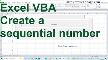 Create a sequential number with empty lines Excel VBA
