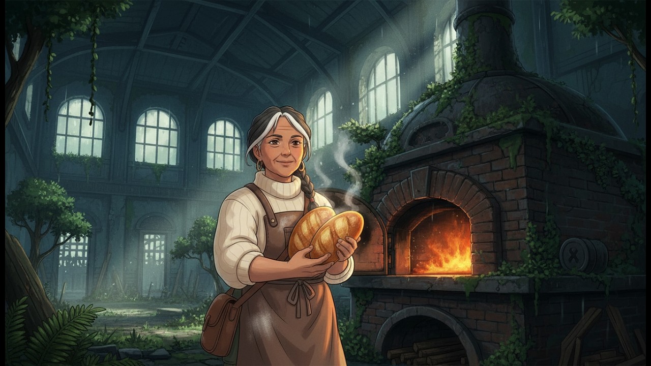 The Warmth of Baking Bread Alone in a Forgotten Train Station 🍞🌿 Studio Ghibli Style