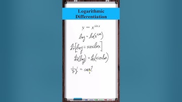Logarithmic Differentiation | y=x^sinx