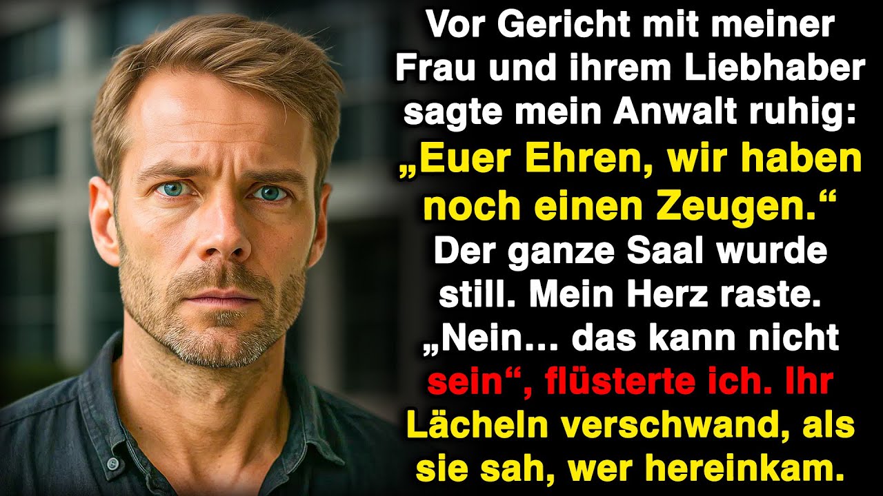 Als der Überraschungszeuge den Gerichtssaal betrat, wurden meine Frau und ihr Anwalt blass!