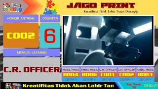 Display Program Software Antrian QLast (Update 6.2)