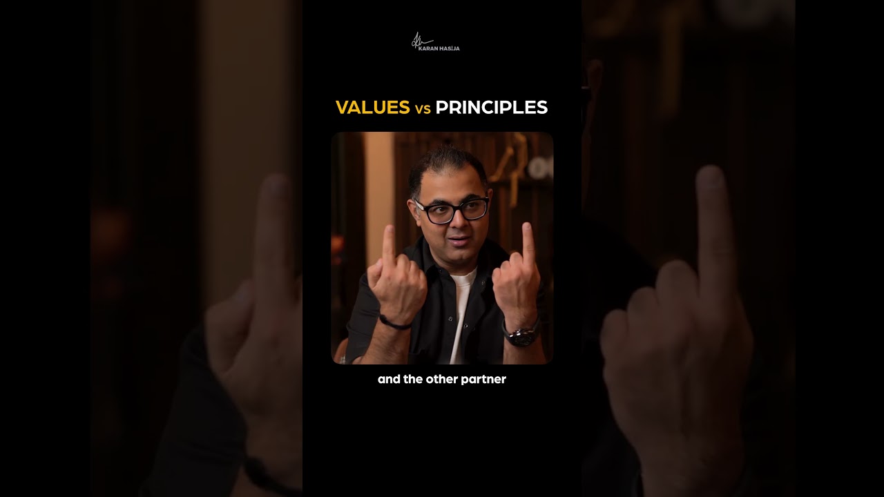 Values vs principles