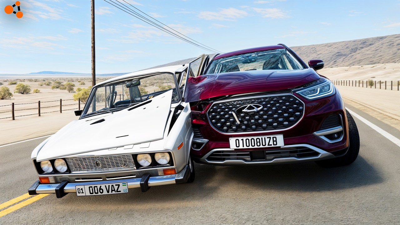 SHASHKANI ASALI BUUU! LEGENDA MASHINADA POTOKDA CRASH TEST - BEAMNG DRIVE