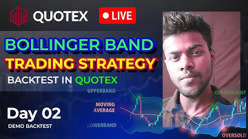 📊 LIVE Backtesting Bollinger Bands Strategy for Quotex Binary Market | Day 2 📈 | Real-Time Results