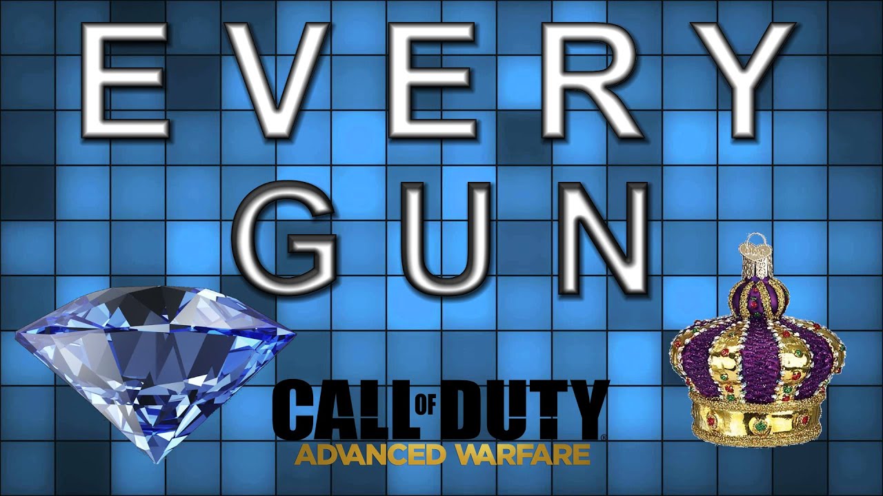 Call of Duty Advanced Warfare | Every gun DIAMOND and ROYALTY *READ DESCRIPTION*