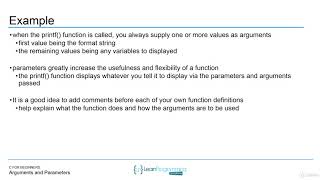 3  Arguments and Parameters