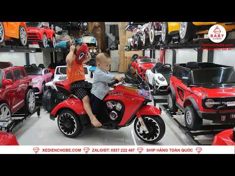 Video Xe mô tô điện trẻ em KP 1028 tải trọng lớn |Baby diamon - youtube