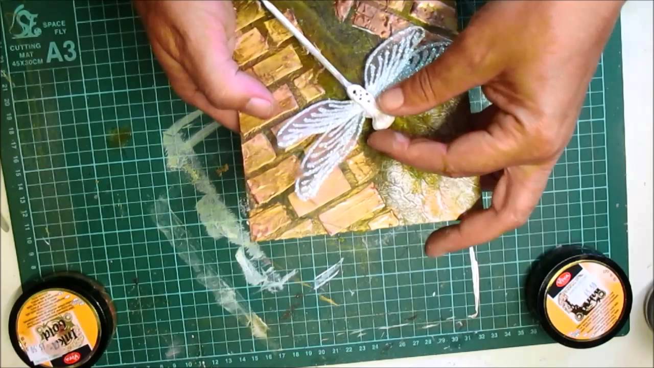 Mixed Media Altered Tag - jennings644 - YouTube