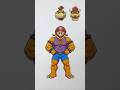 The Super Mario Galaxy Bowser Face Creative Paper Craft game #mario #game #artandcraft