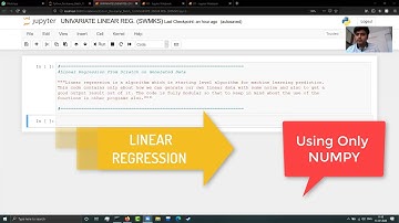 Linear Regression simplified | Scratch | Python | NumPy