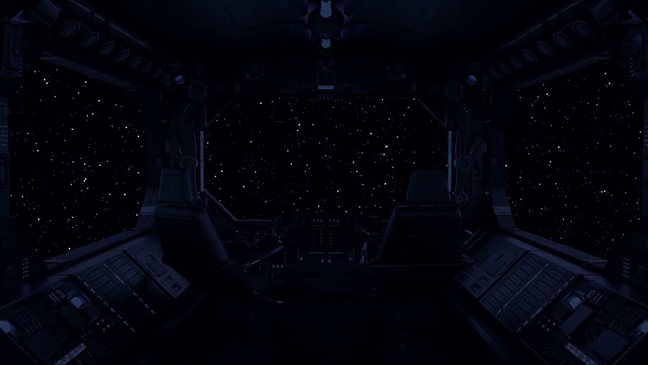 Brown Noise | Starship Cockpit Sounds | Peaceful Ambience | Calm Down| Deeper and deeper