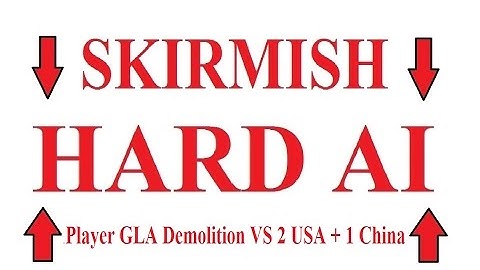 🔴 C&C Generals Zero Hour - Skirmish - Player GLA Demolition vs 3 HARD AI 🔴